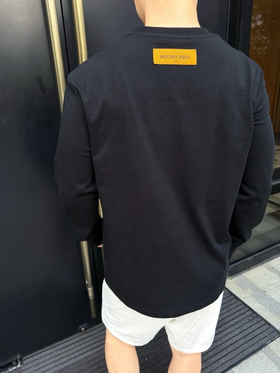 Louis Vuitton/Louis Vuitton embossed logo embossed long-sleeved T-shirt